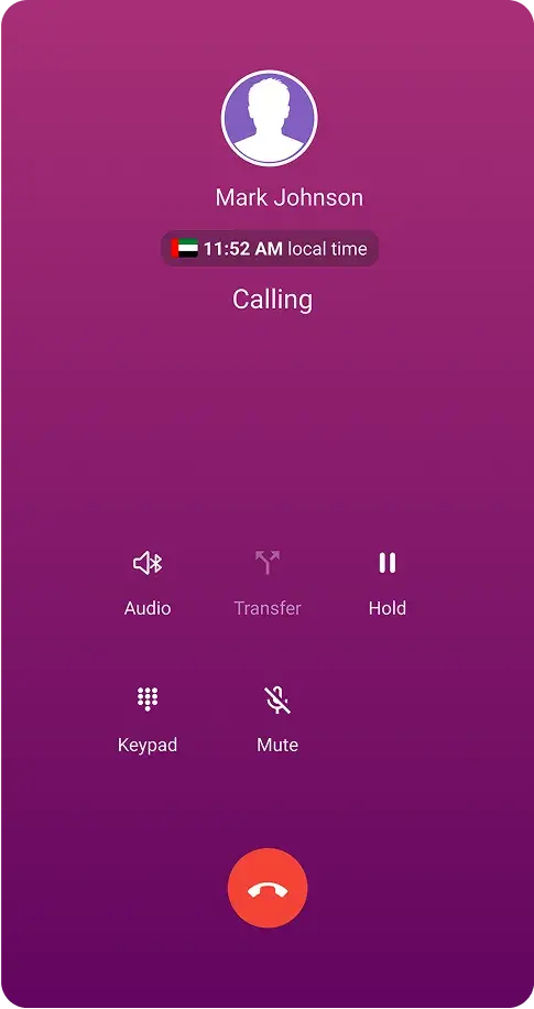 Call screen