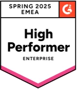 Badge for high performer in enterprise EMEA