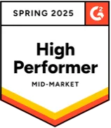 Badge for high performer in mid-market