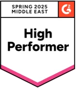Badge for high performer in Middle East